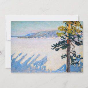 Akseli Gallen-Kallela - Sjö Ruovesi in Winter Tack Kort