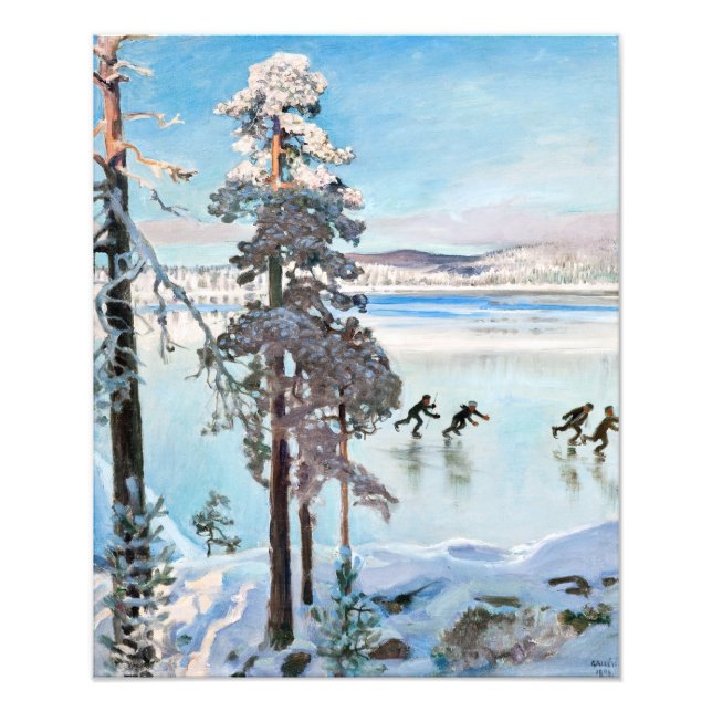 Akseli Gallen-Kallela - Skaterna nära Kalela Shore Fototryck (Framsidan)