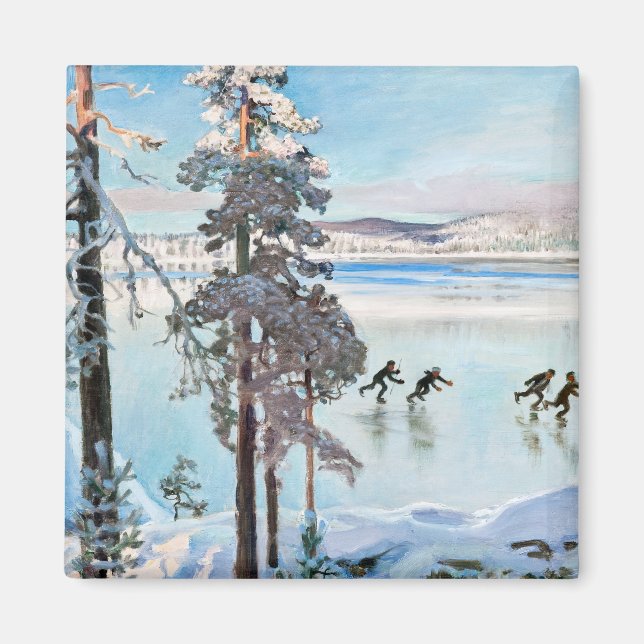Akseli Gallen-Kallela - Skaterna nära Kalela Shore Magnet (Framsidan)