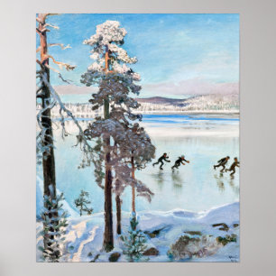 Akseli Gallen-Kallela - Skaterna nära Kalela Shore Poster