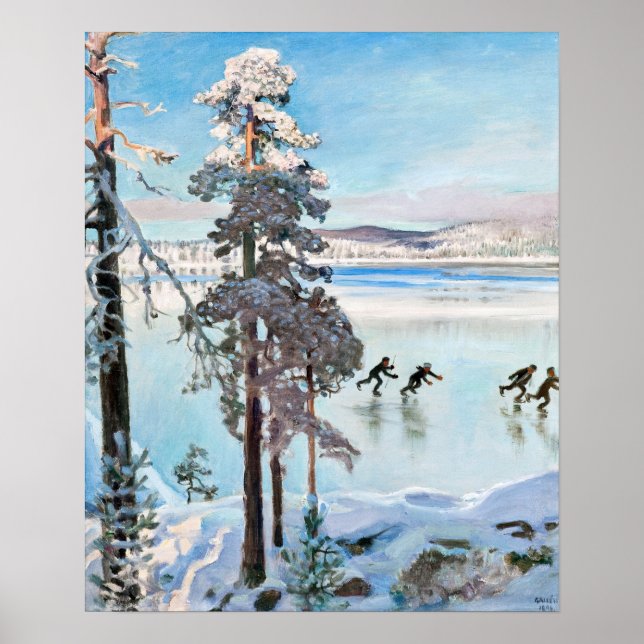 Akseli Gallen-Kallela - Skaterna nära Kalela Shore Poster (Framsidan)