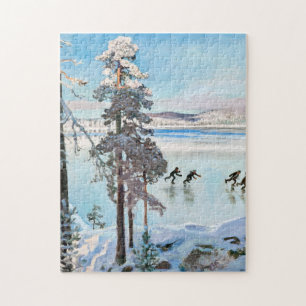 Akseli Gallen-Kallela - Skaterna nära Kalela Shore Pussel