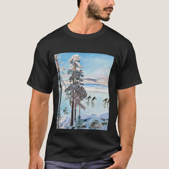 Akseli Gallen-Kallela - Skaterna nära Kalela Shore T Shirt (Framsida)