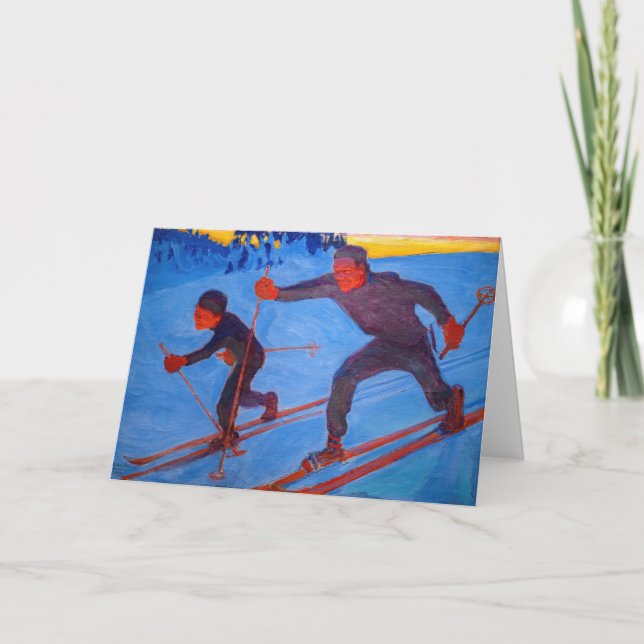 Akseli Gallen-Kallela - Skiers Kort (Framsida)