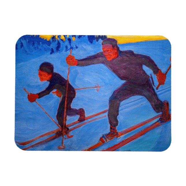 Akseli Gallen-Kallela - Skiers Magnet (Horisontell)