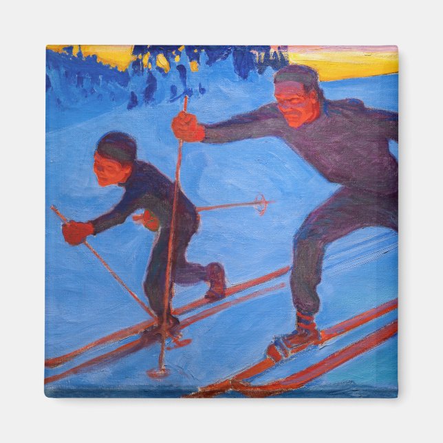 Akseli Gallen-Kallela - Skiers Magnet (Framsidan)
