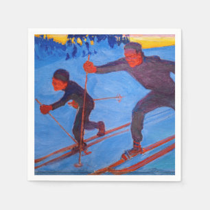Akseli Gallen-Kallela - Skiers Pappersservett