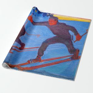 Akseli Gallen-Kallela - Skiers Presentpapper