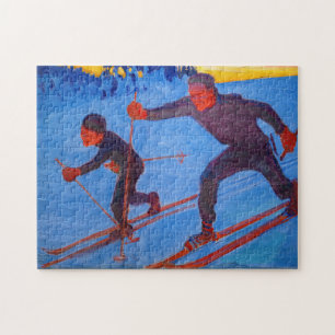 Akseli Gallen-Kallela - Skiers Pussel