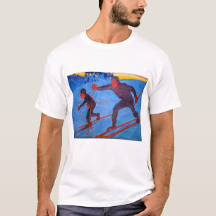 Akseli Gallen-Kallela - Skiers T Shirt