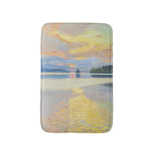 Akseli Gallen-Kallela - Sunset over Sjö Ruovesi Badrumsmatta