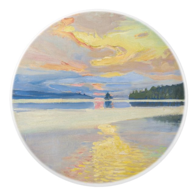 Akseli Gallen-Kallela - Sunset over Sjö Ruovesi Knopp (Framsidan)