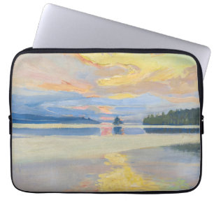 Akseli Gallen-Kallela - Sunset over Sjö Ruovesi Laptop Fodral