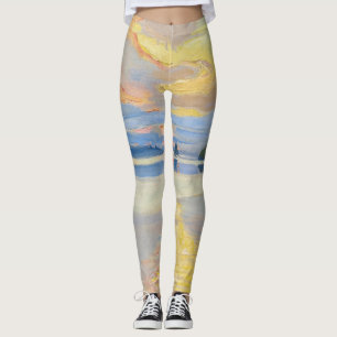 Akseli Gallen-Kallela - Sunset over Sjö Ruovesi Leggings