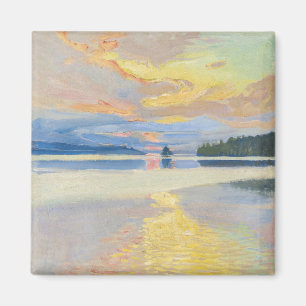 Akseli Gallen-Kallela - Sunset over Sjö Ruovesi Magnet