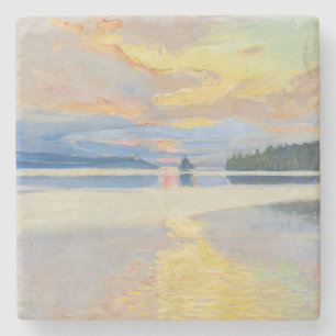 Akseli Gallen-Kallela - Sunset over Sjö Ruovesi Stenunderlägg