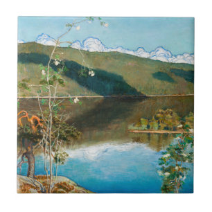 Akseli Gallen-Kallela - Thunderclouds på Horizon Kakelplatta