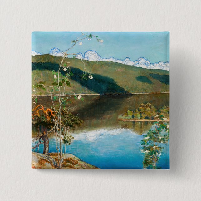 Akseli Gallen-Kallela - Thunderclouds på Horizon Knapp (Framsida)