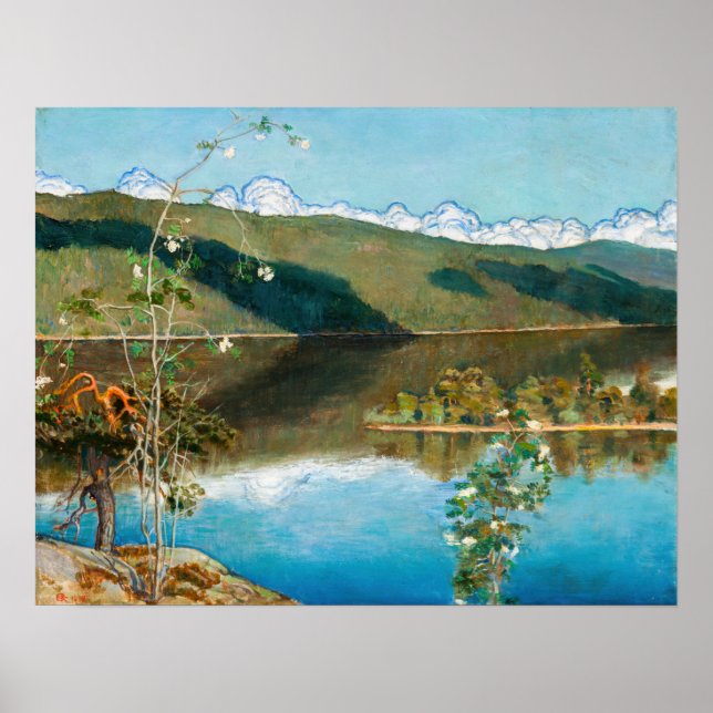 Akseli Gallen-Kallela - Thunderclouds på Horizon Poster (Framsidan)