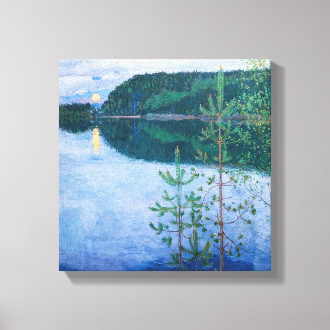 Akseli Gallen-Kallela - Vår Natten Canvastryck (Framsida)