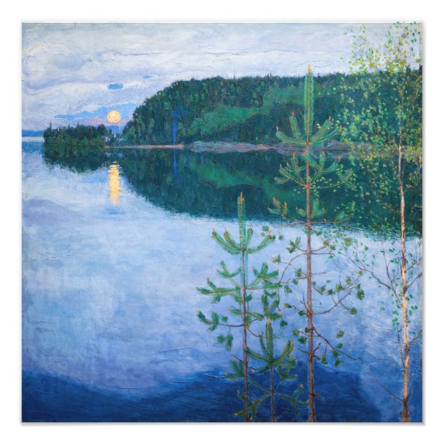 Akseli Gallen-Kallela - Vår Natten Fototryck (Framsidan)