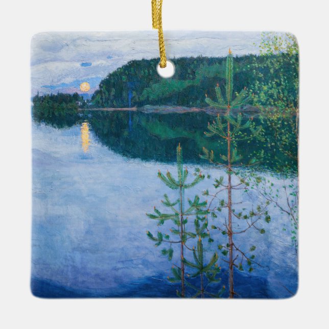 Akseli Gallen-Kallela - Vår Natten Julgransprydnad Keramik (Framsida)