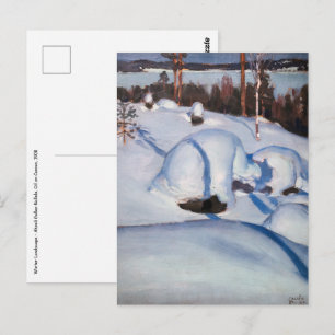 Akseli Gallen-Kallela - vinterlandskap #1 Vykort