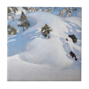Akseli Gallen-Kallela - Vision i februari Kakelplatta