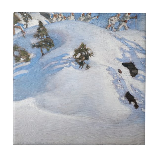 Akseli Gallen-Kallela - Vision i februari Kakelplatta (Framsidan)