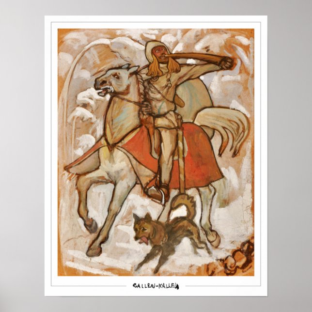 Akseli Gallen-Kallela Zedign Art Poster #262 (Framsidan)