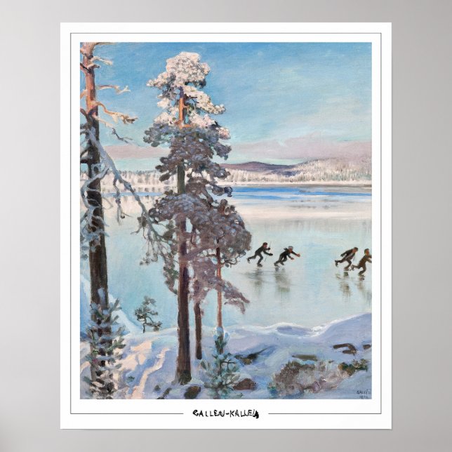 Akseli Gallen-Kallela Zedign Art Poster #34 (Framsidan)