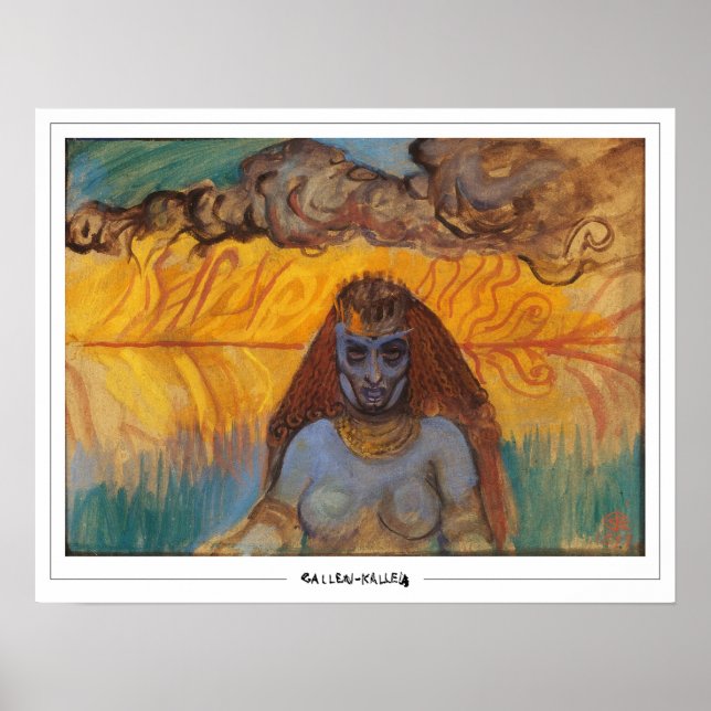 Akseli Gallen-Kallela Zedign Art Poster #343 (Framsidan)