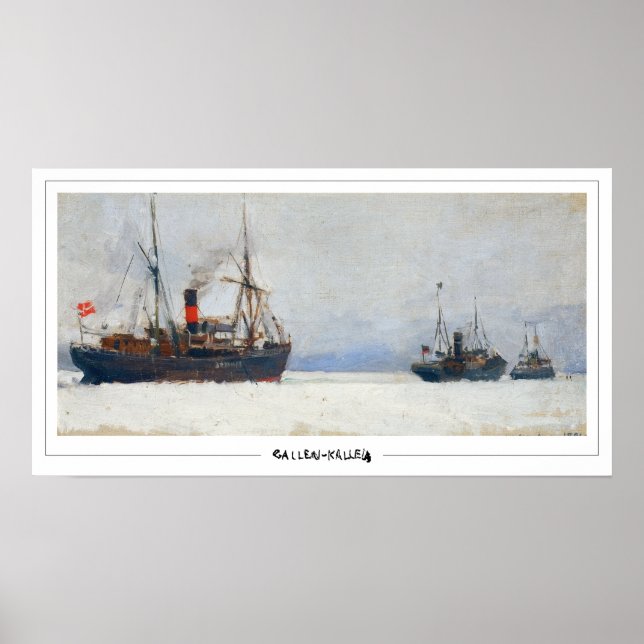 Akseli Gallen-Kallela Zedign Art Poster #364 (Framsidan)