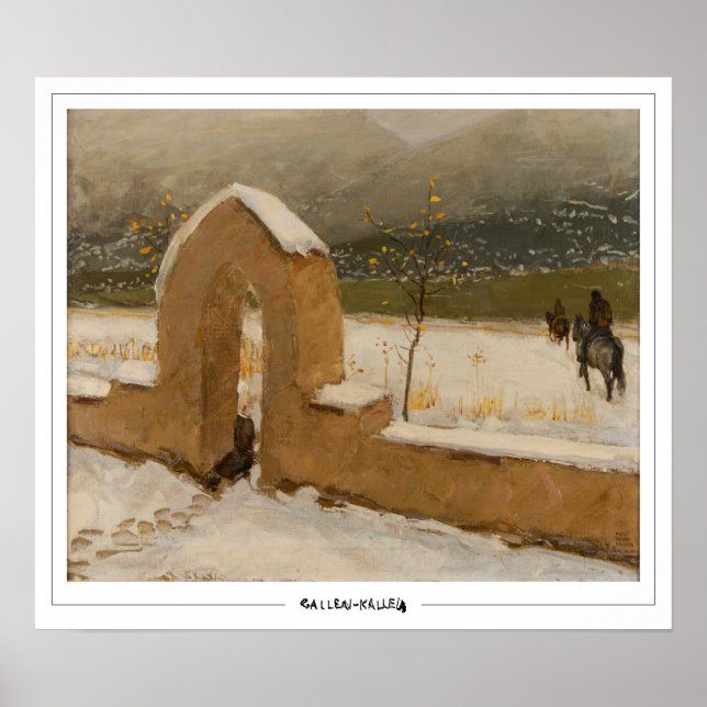 Akseli Gallen-Kallela Zedign Art Poster #379 (Framsidan)