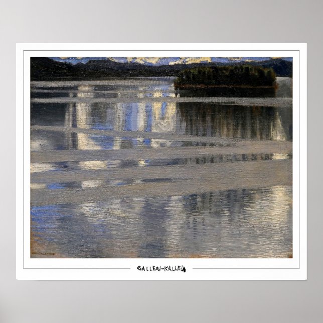 Akseli Gallen-Kallela Zedign Art Poster #381 (Framsidan)