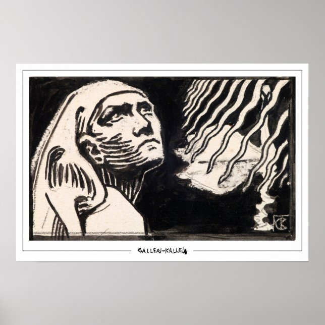 Akseli Gallen-Kallela Zedign Art Poster #399 (Framsidan)