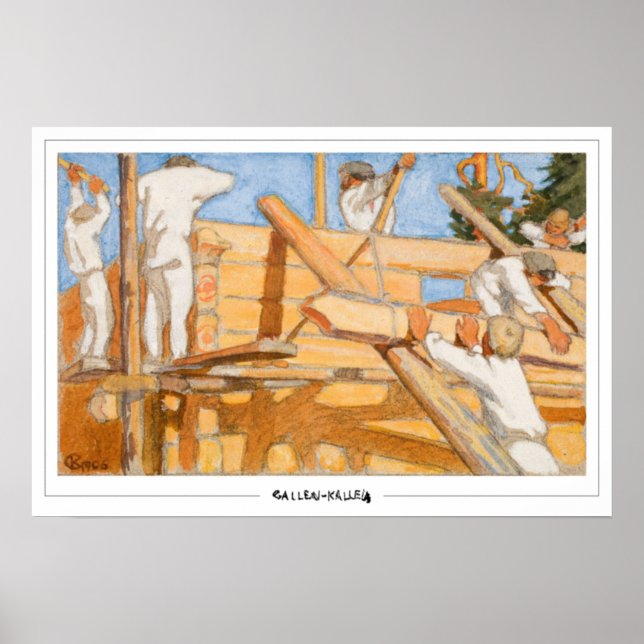 Akseli Gallen-Kallela Zedign Art Poster #417 (Framsidan)