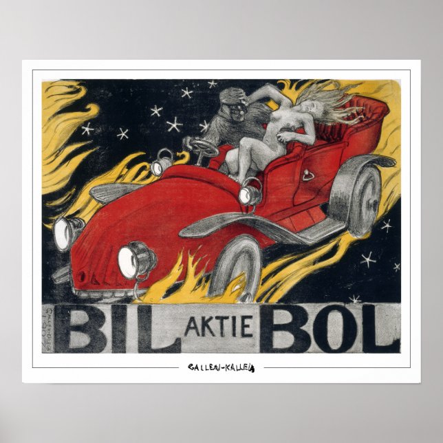 Akseli Gallen-Kallela Zedign Art Poster #433 (Framsidan)