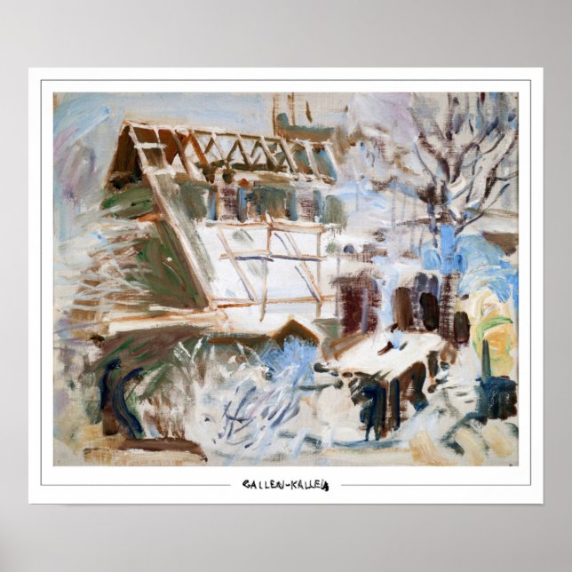 Akseli Gallen-Kallela Zedign Art Poster #442 (Framsidan)