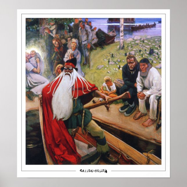 Akseli Gallen-Kallela Zedign Art Poster #475 (Framsidan)