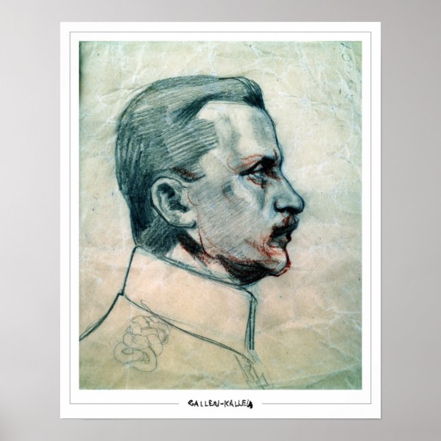 Akseli Gallen-Kallela Zedign Art Poster #487 (Framsidan)