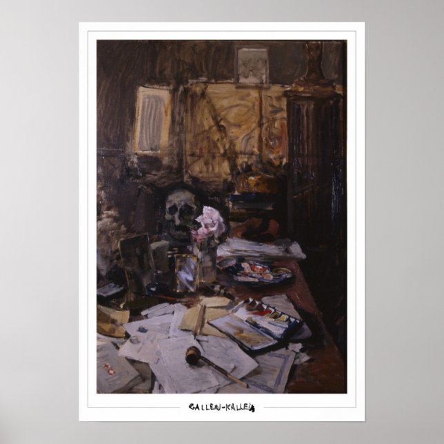 Akseli Gallen-Kallela Zedign Art Poster #504 (Framsidan)