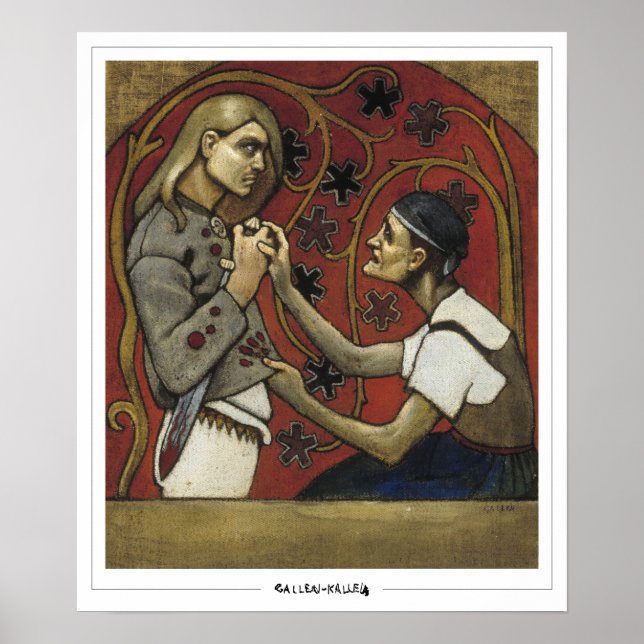 Akseli Gallen-Kallela Zedign Art Poster #86 (Framsidan)