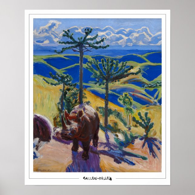 Akseli Gallen-Kallela Zedign Art Poster #9 (Framsidan)