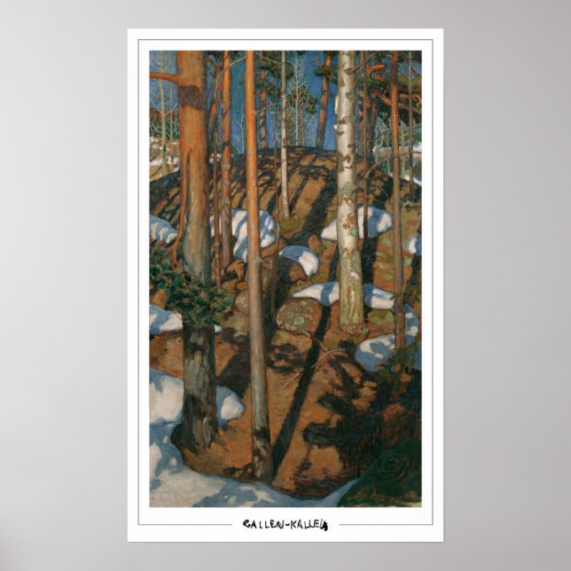 Akseli Gallen-Kallela Zedign konstaffisch #18 Poster (Framsidan)
