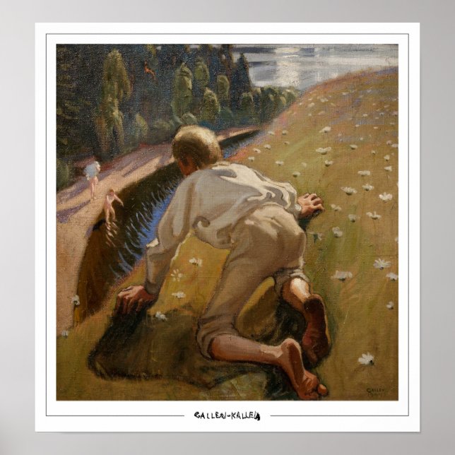 Akseli Gallen-Kallela Zedign konstaffisch #1 Poster (Framsidan)