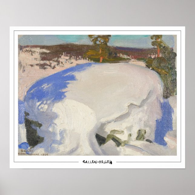 Akseli Gallen-Kallela Zedign konstaffisch #25 Poster (Framsidan)