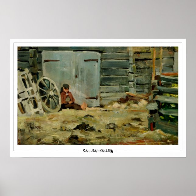 Akseli Gallen-Kallela Zedign konstaffisch #371 Poster (Framsidan)