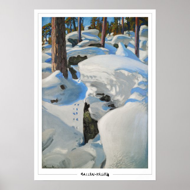 Akseli Gallen-Kallela Zedign konstaffisch #385 Poster (Framsidan)