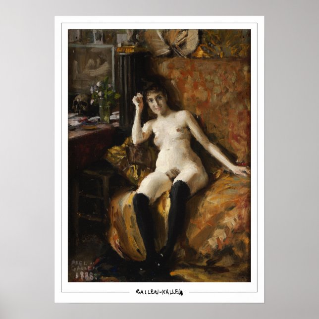 Akseli Gallen-Kallela Zedign konstaffisch #500 Poster (Framsidan)